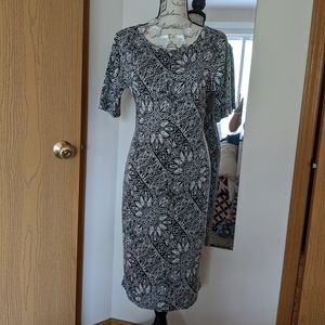 Lularoe Black and White Julia Dress